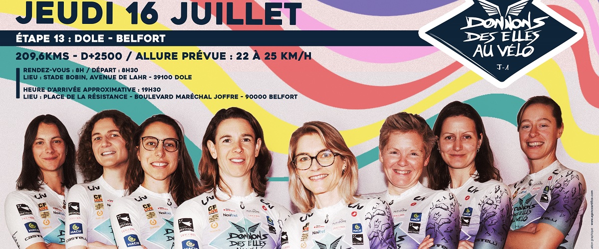 “ DONNONS DES ELLES AU VÉLO ” : LE TOUR COMMENCE PLUS TÔT À DOLE !